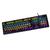 Multimédiás billentyűzet - RGB LED - USB - 10 effekt - 440 x 130 x 230 mm
