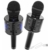 Karaoke mikrofon hangszóróval - akkumulátoros - 1200 mAh - fekete