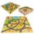 Habszőnyeg gyerekeknek - puzzle, szafari - 93 x 93 cm - 9 db / csomag