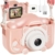 Digitális fényképezőgép cicás tokkal  - 6 móddal - rózsaszín