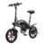 Összecsukható, elektromos kerékpár - 10AH akkumulátor, 35-40 km max. hatótáv - fekete