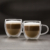 Duplafalú cappuccino üveg csésze - 250 ml - 2 db / doboz