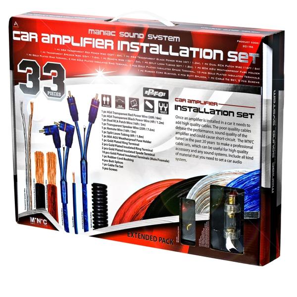 Autó Hi-Fi kábelszett 33db/szett