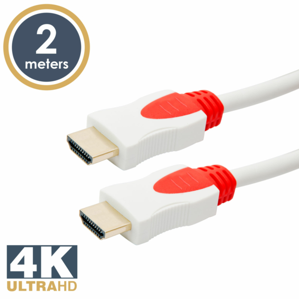 3D HDMI kábel • 2 m fehér/piros