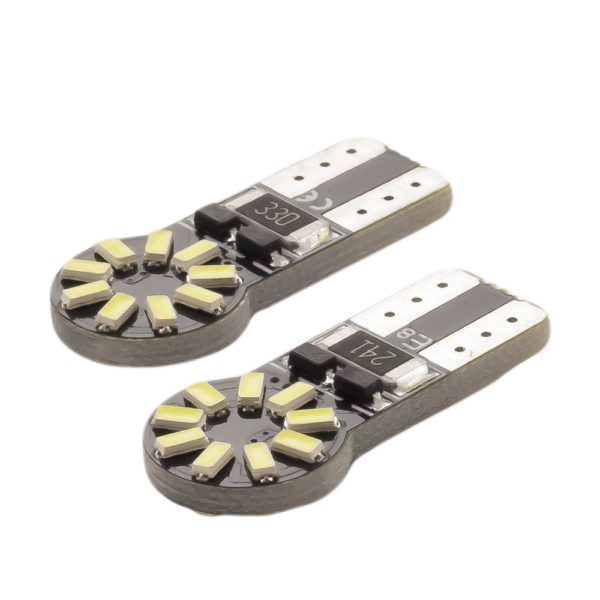 Autós LED - CAN126 - T10 (W5W) - 180 lm - can-bus - SMD 3W - 2 db / bliszter