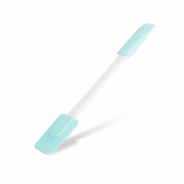 Szilikon spatula - világoskék, kétoldalú - 24,5 x 4,5 cm
