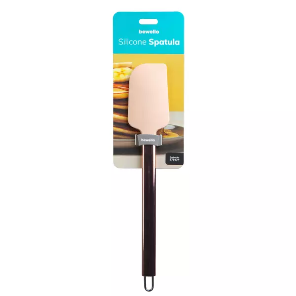 Szilikon spatula rozsdamentes nyéllel - 29 x 5,2 x 1 cm - barack