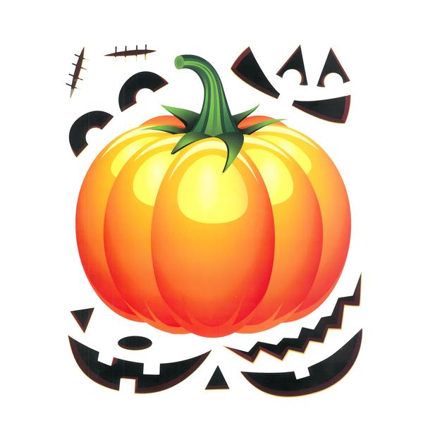 Halloweeni matrica szett - tök - 15 részes