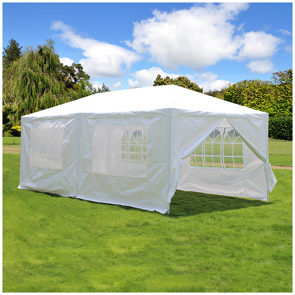 Pavilon sátor - 6 x 3 m - 2 helyiség - 0,3 mm - 100g/m2