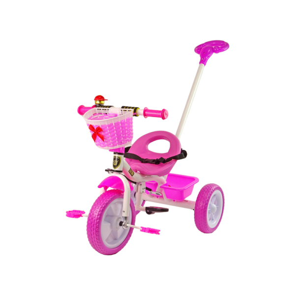 Rózsaszín tricikli - nyéllel
