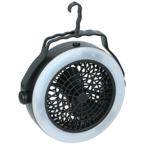 Grundig kemping lámpa és ventilátor - 20 x 6 cm - 12 melegfehér LED 