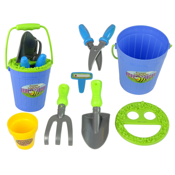 Mini kertész játékkészlet - kék/zöld
