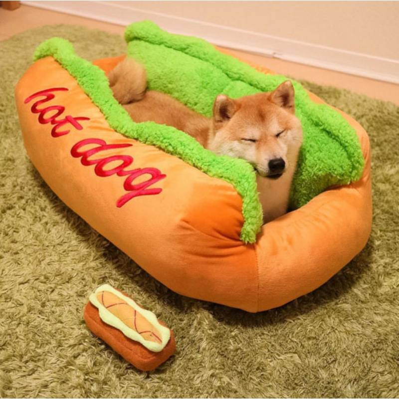 Kisállat fekhely - hotdog - 72 x 62 x 23 cm