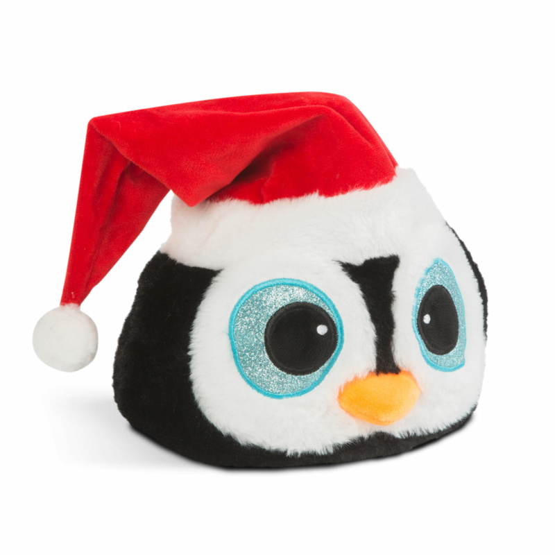 Éneklő, mozgó karácsonyi sapka - pingvin - 3 x AA